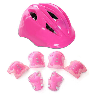 

Kids Boy Girl Safety Helmet Knee Elbow Pad Sets For Cycling Skate Bike