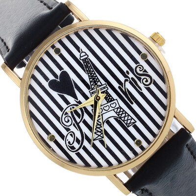 

New Design Leather Band Analog Quartz Vogue Wrist Watch Mens Women Watches Brand Luxury Wristwatch Clock Hour Montre Femme &Ff