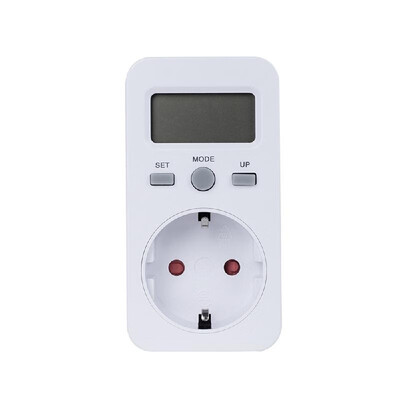 

LCD Display Electricity Usage Power Meter Socket Energy Wattage KWH Consumption Cost Analyzer Monitor Outlet AC230V