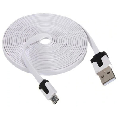 

3M Noodle Style Micro USB Charger Sync Data Cable Cord for Android