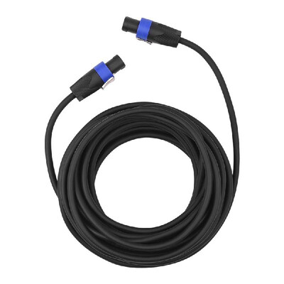 

12AWG Stage Mixer Cables Audio Amplifier Cord Speaker Connector Male to Male Four Core Oxygen Free Copper Conductor NL4FC Blue 10m