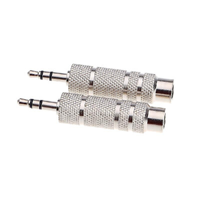 

Pair of Audio Jack Adapter Convertor Stereo Plug Socket for Electric Guitars Microphone Headphone 35mm Male 65mm Female