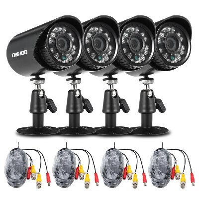 

OWSOO 4720P 1500TVL AHD Waterproof CCTV Camera 460ft Surveillance Cable Support IR-CUT Night View 24pcs Infrared Lamps 14