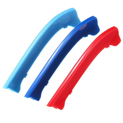 

3pcs Cars  Color Front Kidney Grille Strips Covers Decoration for B-MW 3 Series E90 E91 LCI 2009-2012 with 12 Bars on the Grille