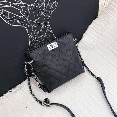 

Ins 100 bag women 2019 new fashion trendy Korean version of the high - fashion air - Ling chain single - shoulder satchel