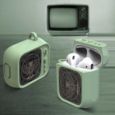 

Silicone Case For Apple AirPods 1 2 Protective Case Shockproof Cute TV Style Cover