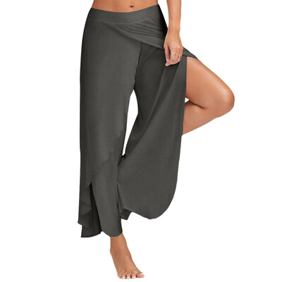 

High Slit Flowy Layered Palazzo Pants