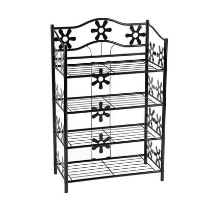 

Greensen 4-Tier Elegant Iron Potted Plants Display Stand Rack Shoes Shelf Storage Organizer Home Decor