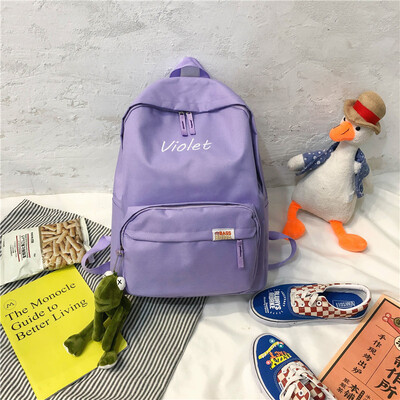 

Bag girl Korean version of the original Uzzang high school students ins feng bf backpack ancient feeling a pair of backpacks