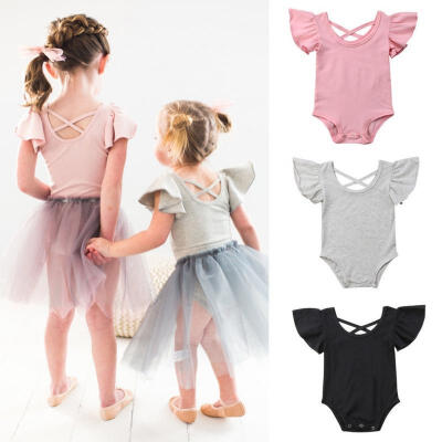 

Newborn Infant Baby Girls Jumpsuit Bodysuit Cotton Romper Outfits Sunsuit 0-24M