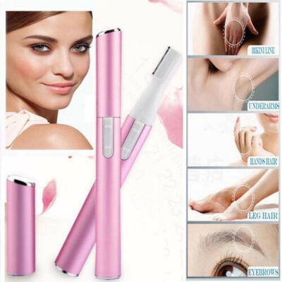 

Women Electric Facial Hair Eyebrow Trimmer Razor Blade Shaver Remover Pink
