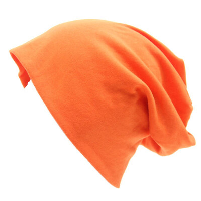 

Autumn&Winter New Women Unisex Knitted Cotton Hat Sports Street Style Solid Color Hip Hop Casual Loose Button Lazy Hat