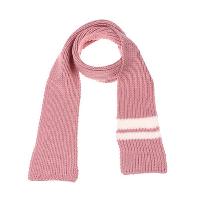 

Fashion Kids Boys Girls Warm Shawl Hit Color Stripe Print Knitted Scarf