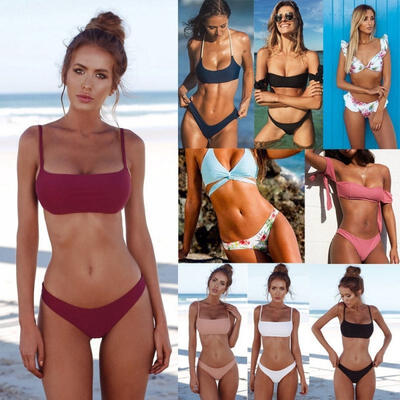 

New Women Bikini Set Bandage Push Up Padded Swimwear Swimsuit Bathing Beachwear