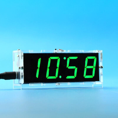 

51 Single-chip Microcomputer Light-control LED Digital Display Electronic Clock Making Kit DIY Manufacturing Accessories Parts