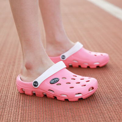 

Pull back Warrior sandals casual couple models breathable outdoor wild beach hole shoes 049 Bao blue 38