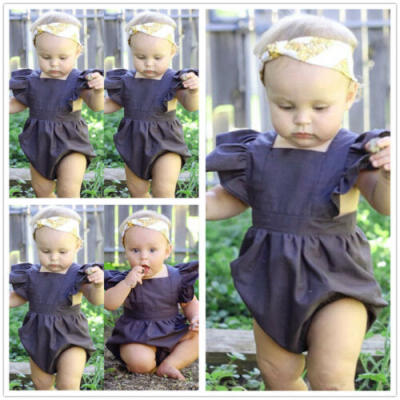 

Infant Toddler Baby Girl Romper Jumpsuit Bodysuit Sunsuit Outfit Clothes 0-24M