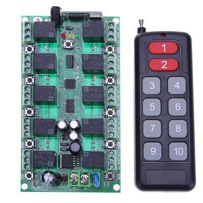 

DC 24V 10CH Wireless Remote Control Switch LED Remote Lighting controller