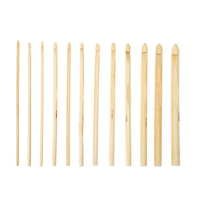

12pcsSet Bamboo Sweater Needle Crochet Needles Weaving Craft Accessories