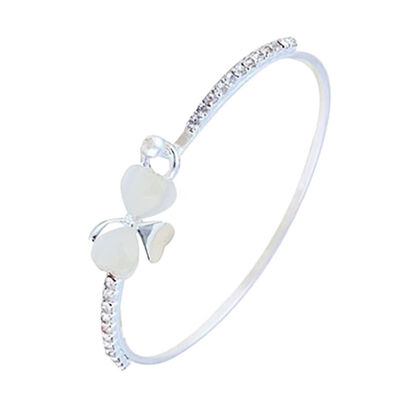 

South Korea exquisite luxury small fragrant peach Bracelet Korean clover Bracelet opal bracelet wholesale