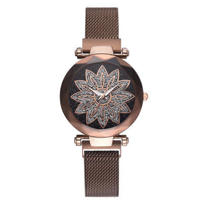 

Fashion Women Megnet Mesh Band Watch Luxury Good Luck Quartz Wristwatch Ladies Female Elegant Watches Business Clock Reloj Mujer
