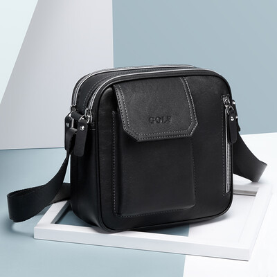 

Golf GOLF shoulder bag mens multi-function boutique mens bag business casual messenger bag D9BV42956J black