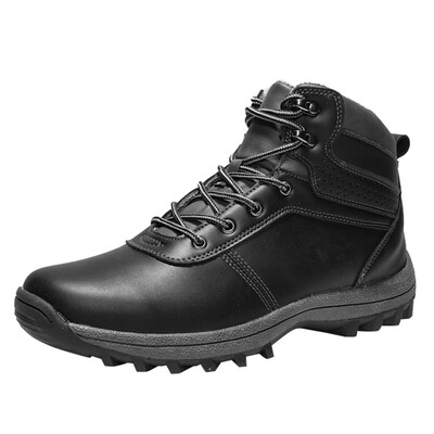 

Retro Combat Boots Winter Plush British Style Men Military Tactical Boots Work Shoes Ankle Shoes Sneakers Climbing Hiking Shoe