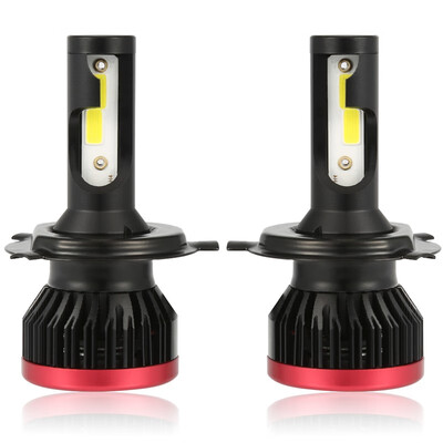 

H4 P6 2PCS Led Cob LED Chip Car Headlamp 50W 6500K White Light 10000LM Car Bulb Fog Light Black