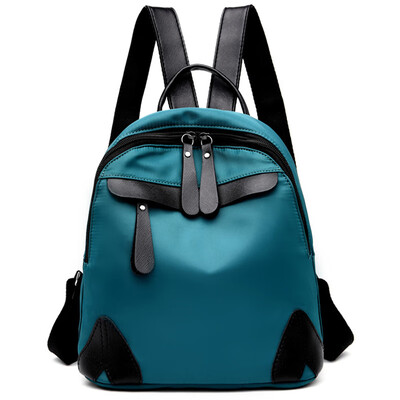 

Double-shoulder bag womens simple&fashionable cloth canvas womens backpack foreign-air color-stitching fashion individ