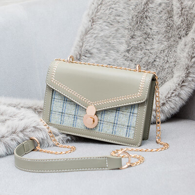 

Autumn&Winter Small Womens Bag Chao Small Square Bag Fashion Korean Edition Single Shoulder Chain Hundred-strap Inclined Bag