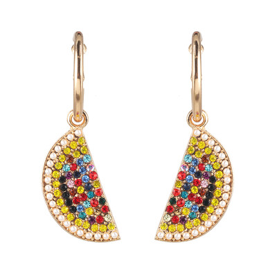 

2019 new Fashion za Brand crystal geometirc Drop Earring For Women Party Gifts ethnic Statement rhinestone Earrings Jewelry