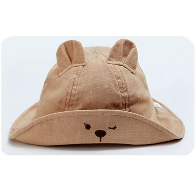 

Baby Wide Brim Sun Hat Cotton Kids Bucket Cap Summer Beach Girls Travel Outdoor