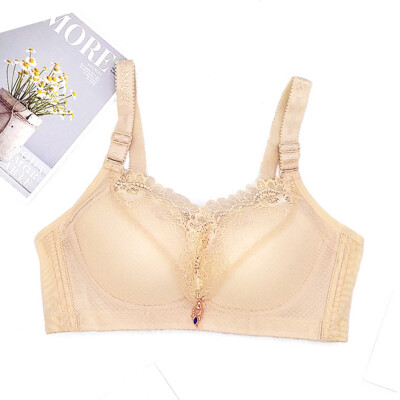 

New Fashion New Lace To Receive The Anti-sagging Without Rims Gathered Adjustable Bra