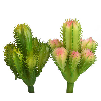 

Artificial Succulents Plant Simulated Cactus Plastic Floral Garden Home Office
