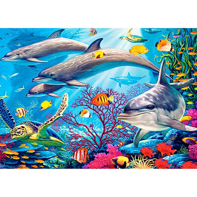 

5D DIY Full Drill Diamond Painting Sea Dolphin Cross Stitch Embroidery Kits