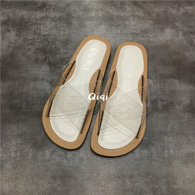 

new summer trendy shoes in summer 2019 wear original wind ins slippers wi flat soles