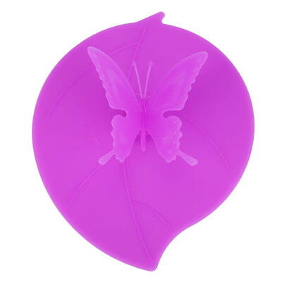 

Leaf Shape Butterfly Silicone Cup Cover Heat Resistant Leakproof Cups Lid