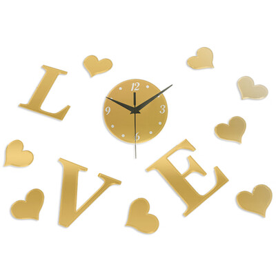 

Creative 3D Mirror Effect Stickers DIY Wall Clock Living Room Decoration