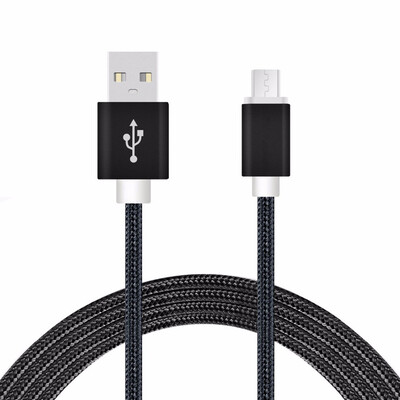 

2M Nylon Micro USB Charger Cable for Android Mobile Phone