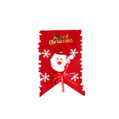 

Merry Christmas non-woven Christmas banner flag hanging Decorative items flag Party Decorations Supplies flag