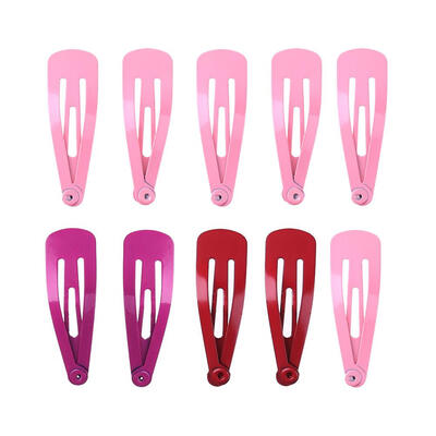 

5 Pairs Cute Solid Color Baby Hair Clips Girls Alloy Hairpin Headwear Gift