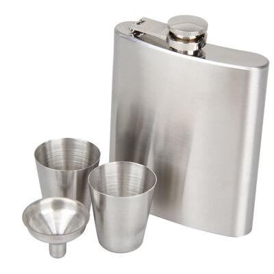 

Portable Stainless Steel 7oz Hip Flask Flagon Whiskey Wine Pot Bottle Gift