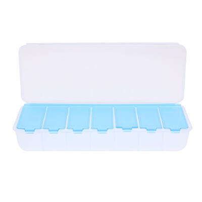 

Large 7 Compartment Holder Convenient Jewelry Contact Lens Storage Box