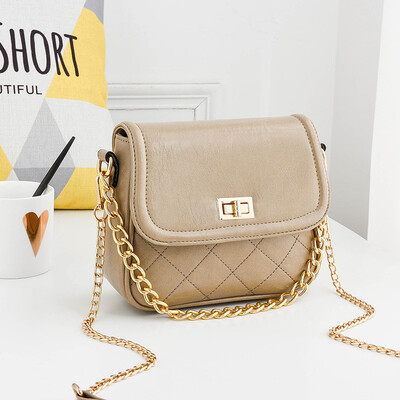 

On the new small bag girl fashion chain slanted bag Xiao Xiang Feng round bag Lingge hundred lap shoulder bag