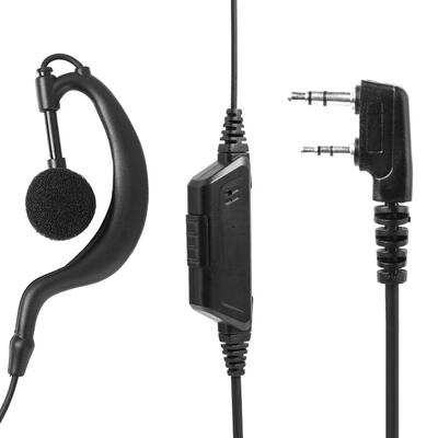 

2Pin Earpiece Earphone Headset PTT Mic K Type for TC368 TC370 Baofeng UV5R
