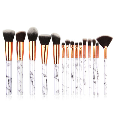 

Toponeto 15 Pcs Makeup Brush Set Professional Face Eye Shadow Eyeliner Foundation Blush