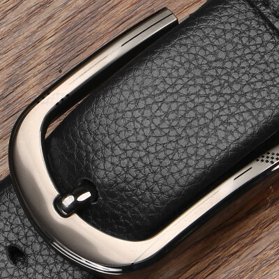 

Explosive mens belt fashion Korean letter smooth buckle belt ladies casual belt