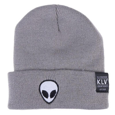 

Unisex Embroidered Alien Pattern Knitting Hat Warm Keeping Hat