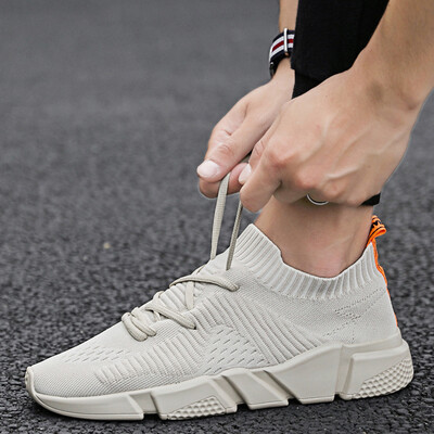 

Mens shoes summer breathable mesh shoes Korean version of the trend of mens shoes lazy people a pedal small white shoes tide shoes