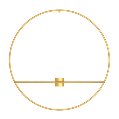 

3D Metal Candlestick Wall Hanging Geometric Round Candle Holder Home Decor